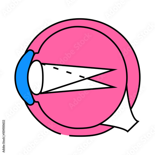 astigmatism ophthalmology line icon vector. astigmatism ophthalmology sign. isolated symbol illustration