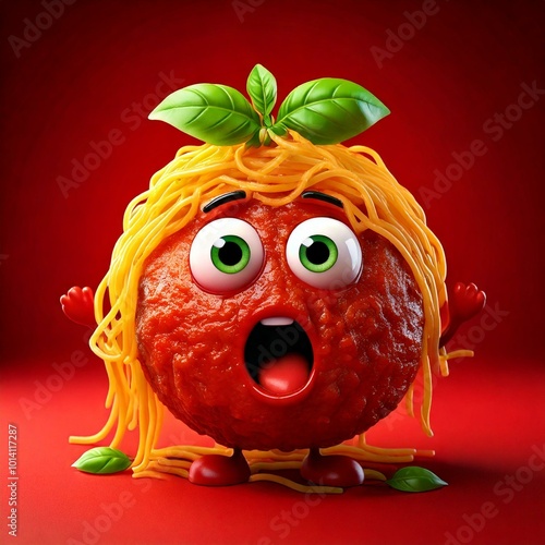 Cute Cartoon Shocked Meatba...
