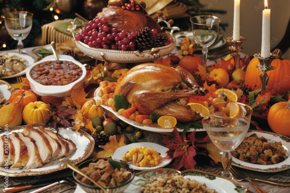 Thanksgiving Tradition Celebration with Family and Feast Thanksgiving Tradition Celebration with Family and Feast