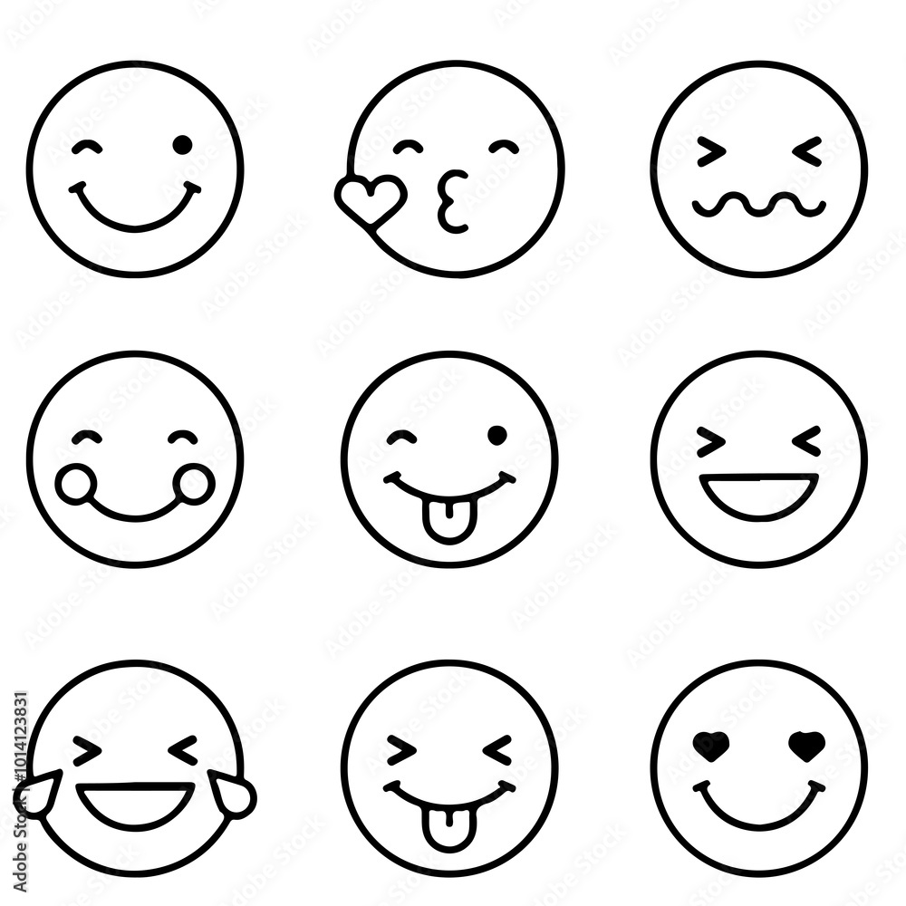 emoji face illustrator icon for social media needs that express your design emoji face illustrator icon for social media needs that express your design