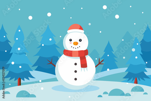  Merry Christmas vector art illustration 