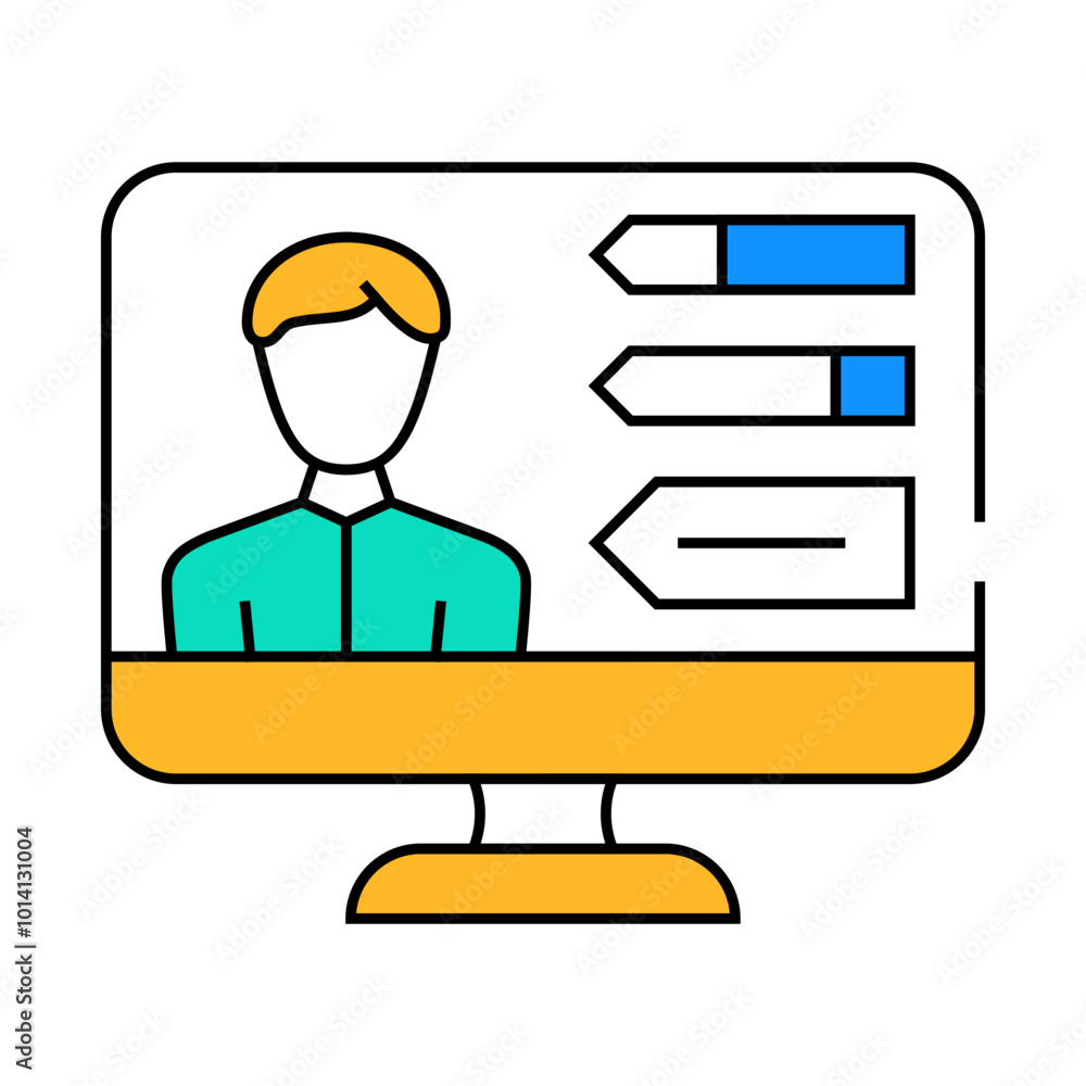 skills human employee line icon vector. skills human employee sign. isolated symbol illustration skills human employee line icon vector. skills human employee sign. isolated symbol illustration