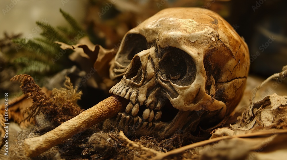 Memento Mori: A Skull and Bone Still Life Memento Mori: A Skull and Bone Still Life