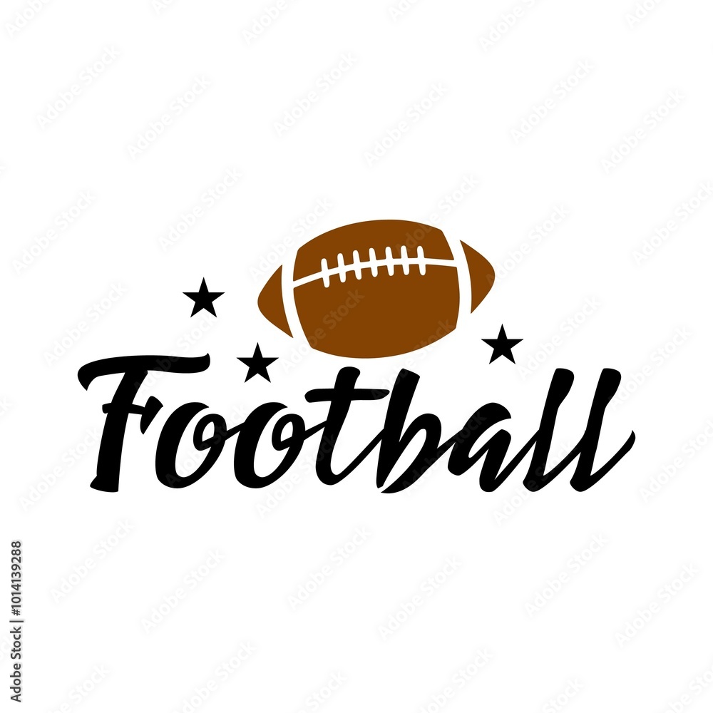 Football typography clip art design on plain white transparent isolated background for card, shirt, hoodie, sweatshirt, apparel, card, tag, mug, icon, poster or badge Football typography clip art design on plain white transparent isolated background for card, shirt, hoodie, sweatshirt, apparel, card, tag, mug, icon, poster or badge
