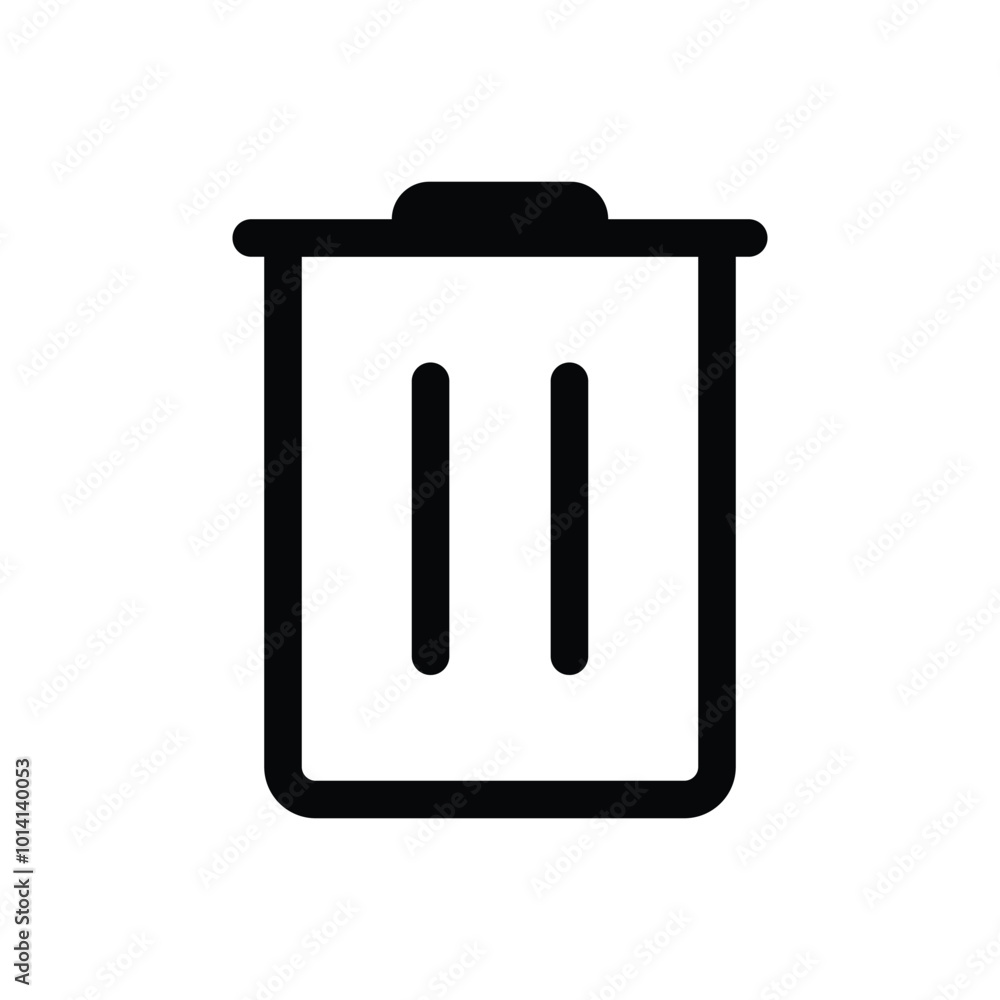 Vector Trash Can Icon Symbol Vector Trash Can Icon Symbol