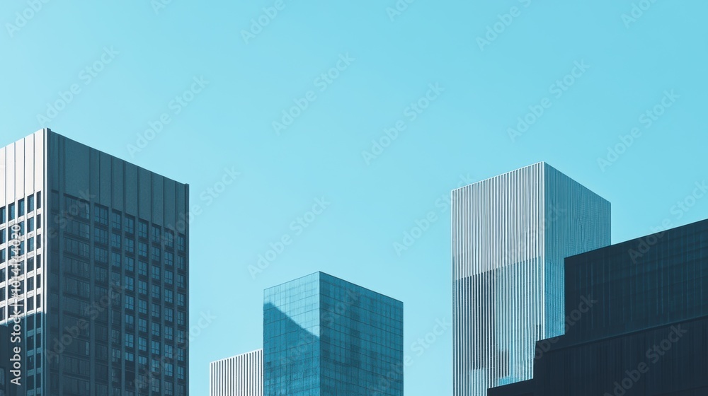 Minimalist Urban Skyline in Geometric Shapes, an abstract representation of a cityscape emphasizing simplicity and modern design. Minimalist Urban Skyline in Geometric Shapes, an abstract representation of a cityscape emphasizing simplicity and modern design.