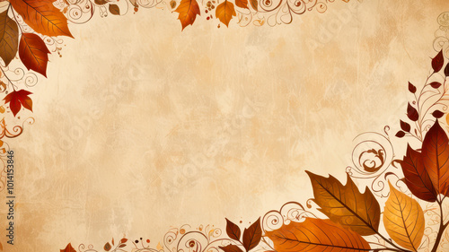 autumn leaves frame