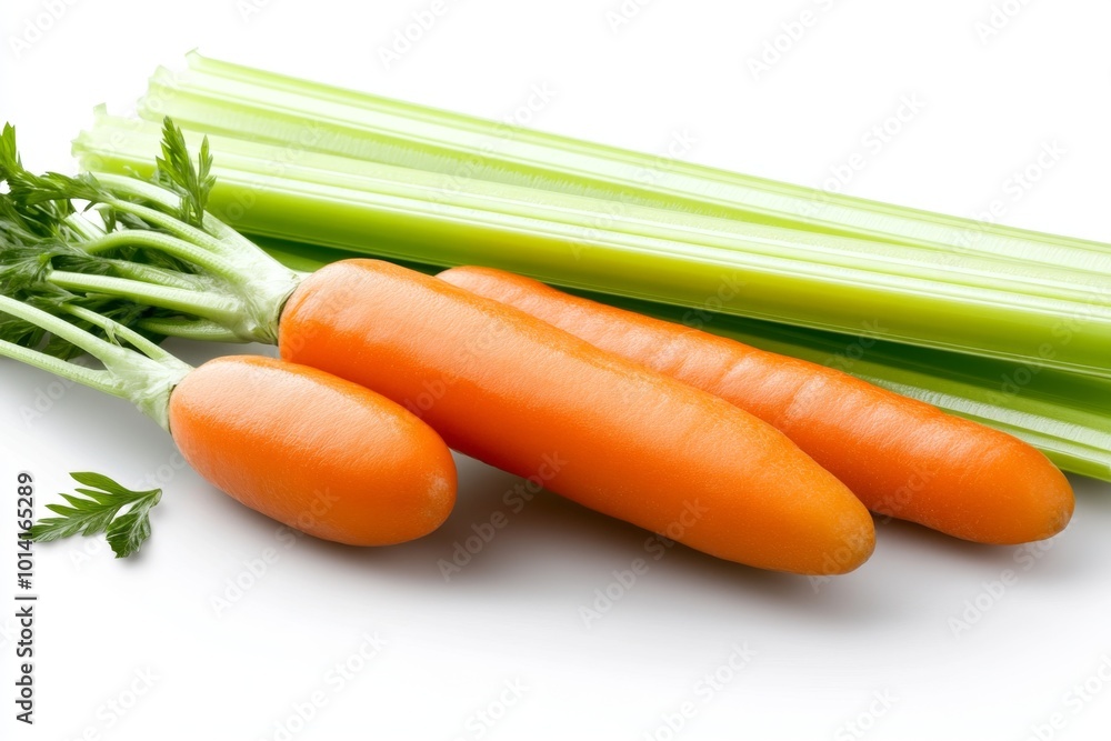 Minimalist icon of a carrot and celery stick, representing fresh, low-calorie snacks perfect for weight loss Minimalist icon of a carrot and celery stick, representing fresh, low-calorie snacks perfect for weight loss