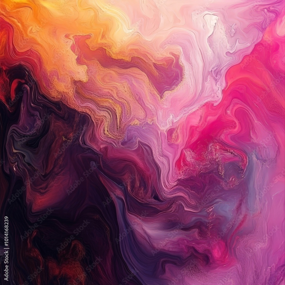 Fototapeta premium Quote paired with an abstract digital painting featuring swirling colors and textures, ideal for a visually striking Facebook post.