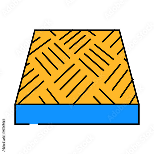 anti-slip flooring line icon vector. anti-slip flooring sign. isolated symbol illustration