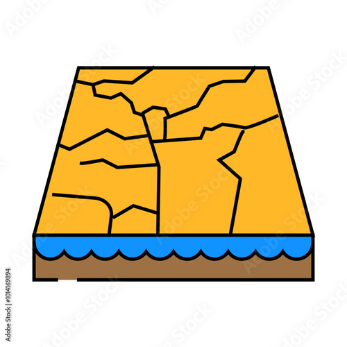 marble material floor layer line icon vector. marble material floor layer sign. isolated symbol illustration