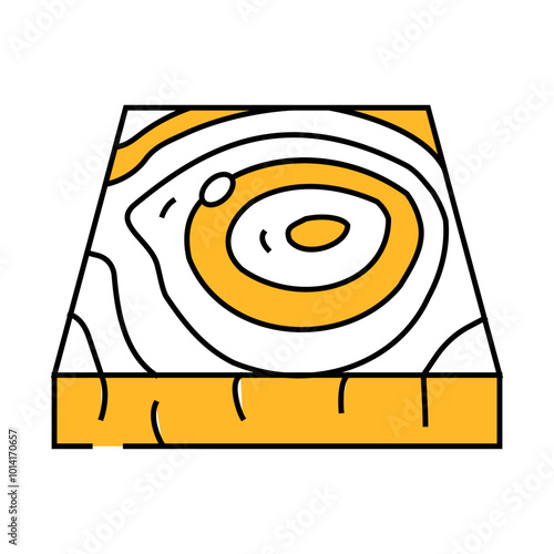 wooden floor line icon vector. wooden floor sign. isolated symbol illustration