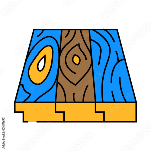 patterned flooring line icon vector. patterned flooring sign. isolated symbol illustration
