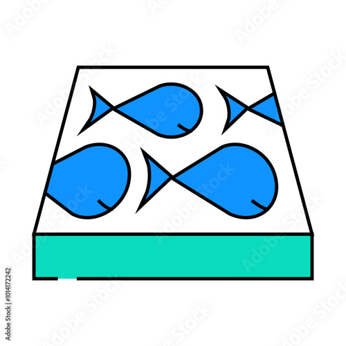 children play room floor line icon vector. children play room floor sign. isolated symbol illustration