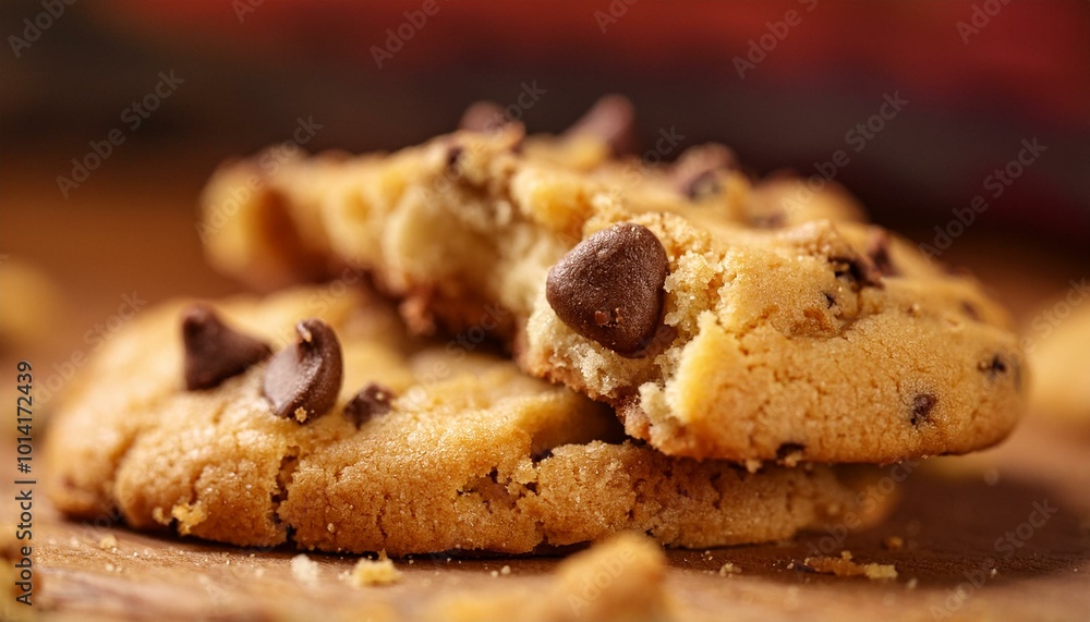 Close up of a chocolate chip cookie Close up of a chocolate chip cookie