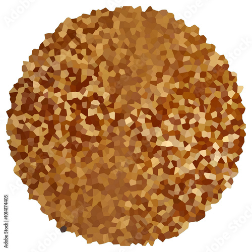 sweet chocolate brown abstract circle isolated object 