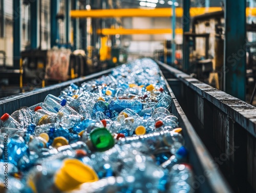 Wallpaper Mural Circular economy innovations in manufacturing, showing how by-products and waste materials are re-entered into the production cycle. Torontodigital.ca