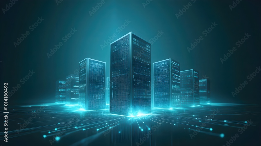 Surreal Towers of Technology Amidst Digital Light Surreal Towers of Technology Amidst Digital Light