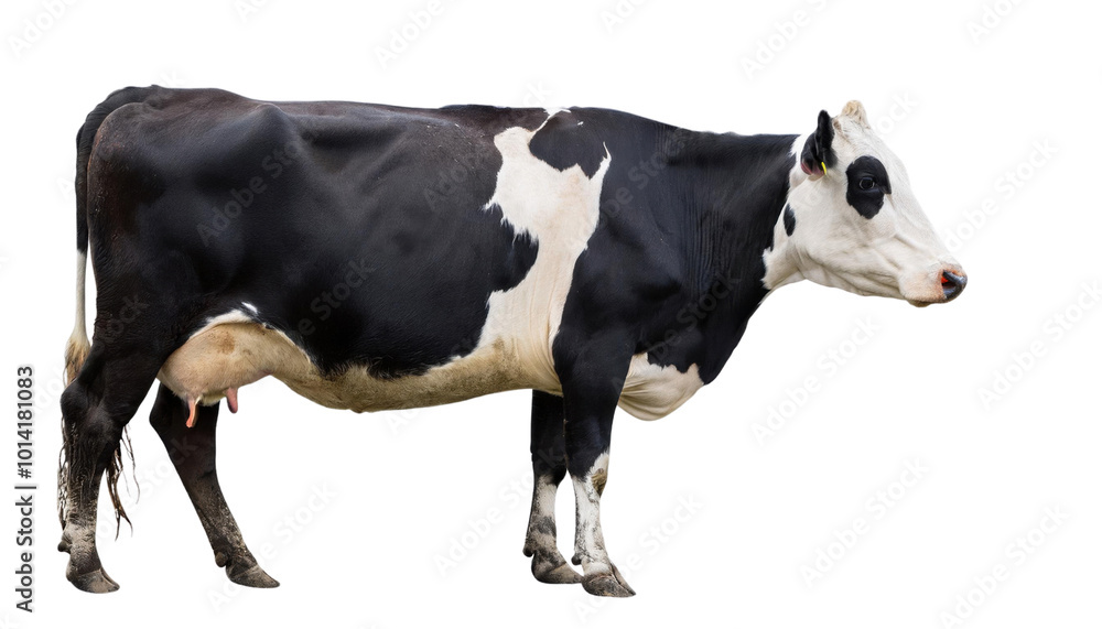 White and Black Cow Isolated on Transparent Background – High-Resolution PNG White and Black Cow Isolated on Transparent Background – High-Resolution PNG