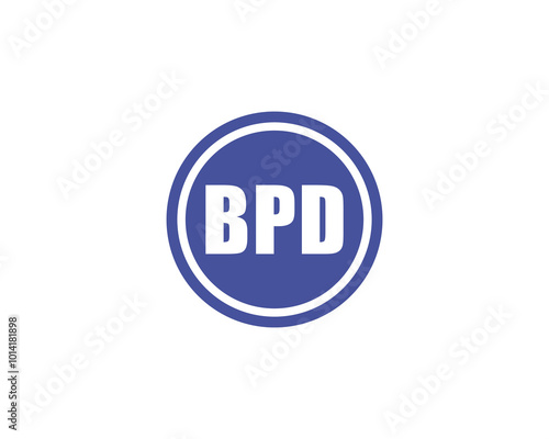 BPD logo design vector template. BPD