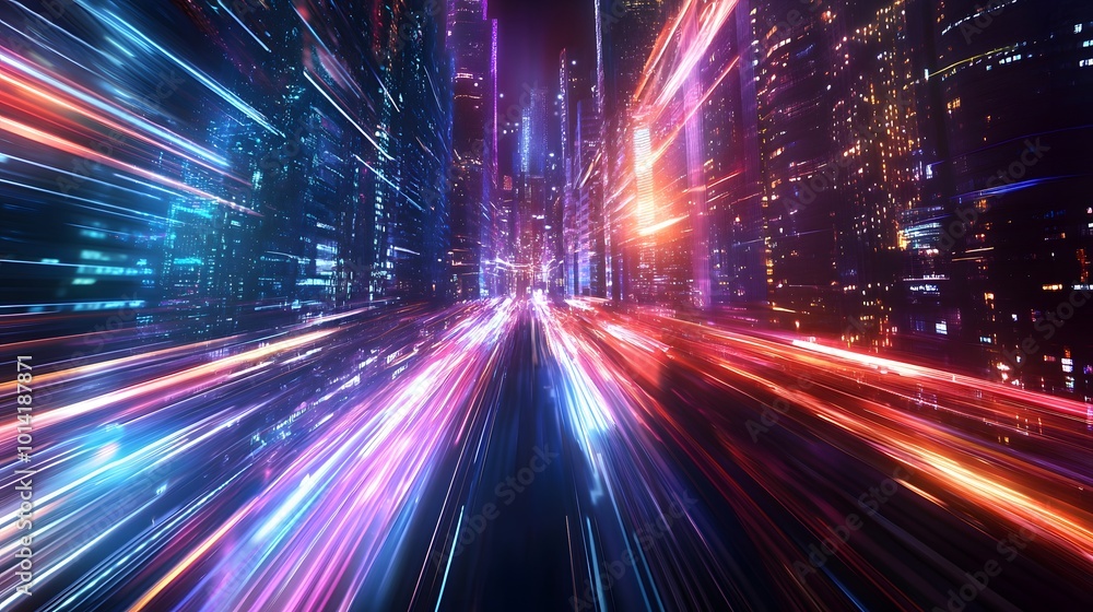 Abstract Light City Speed Motion. Abstract Light City Speed Motion.