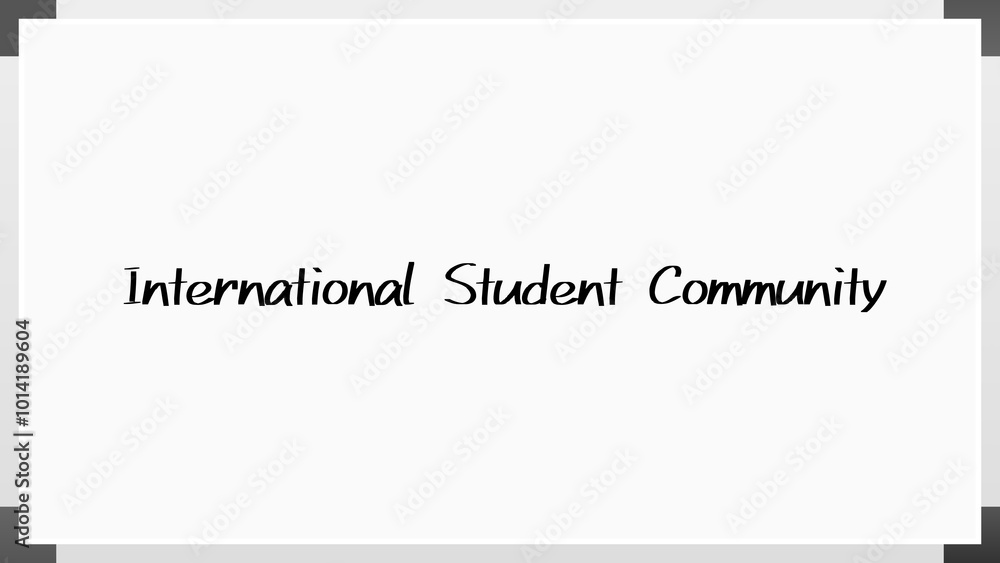 International Student Community のホワイトボード風イラスト International Student Community のホワイトボード風イラスト