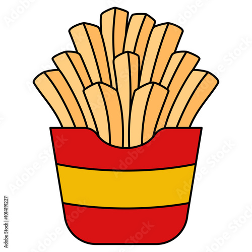 french fries box