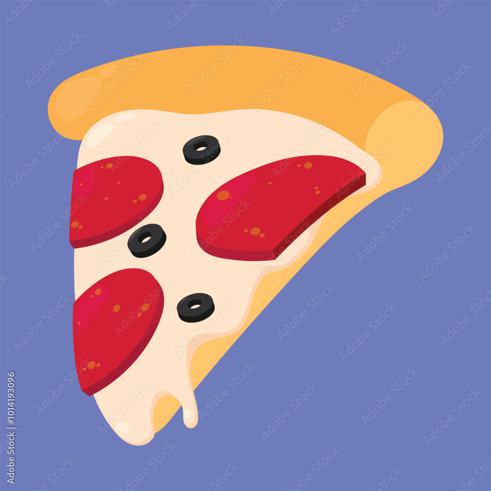 Pizza Slice vector icon. pizza slice illustration. pepperoni pizza vector Pizza Slice vector icon. pizza slice illustration. pepperoni pizza vector