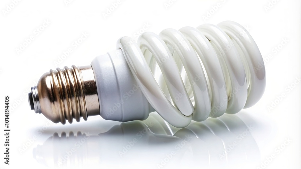 compact fluorescent, white background, light bulb, isolated, A compact fluorescent energy saver light bulb with a spiral design seen in isolation on a white background compact fluorescent, white background, light bulb, isolated, A compact fluorescent energy saver light bulb with a spiral design seen in isolation on a white background
