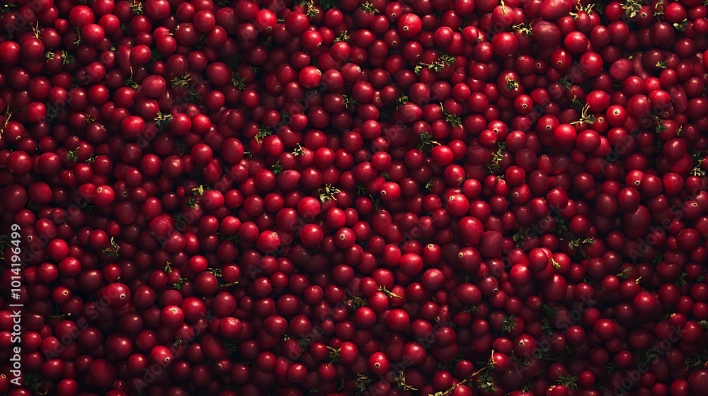 Red Cranberry Berries Close Up Texture Background Red Cranberry Berries Close Up Texture Background