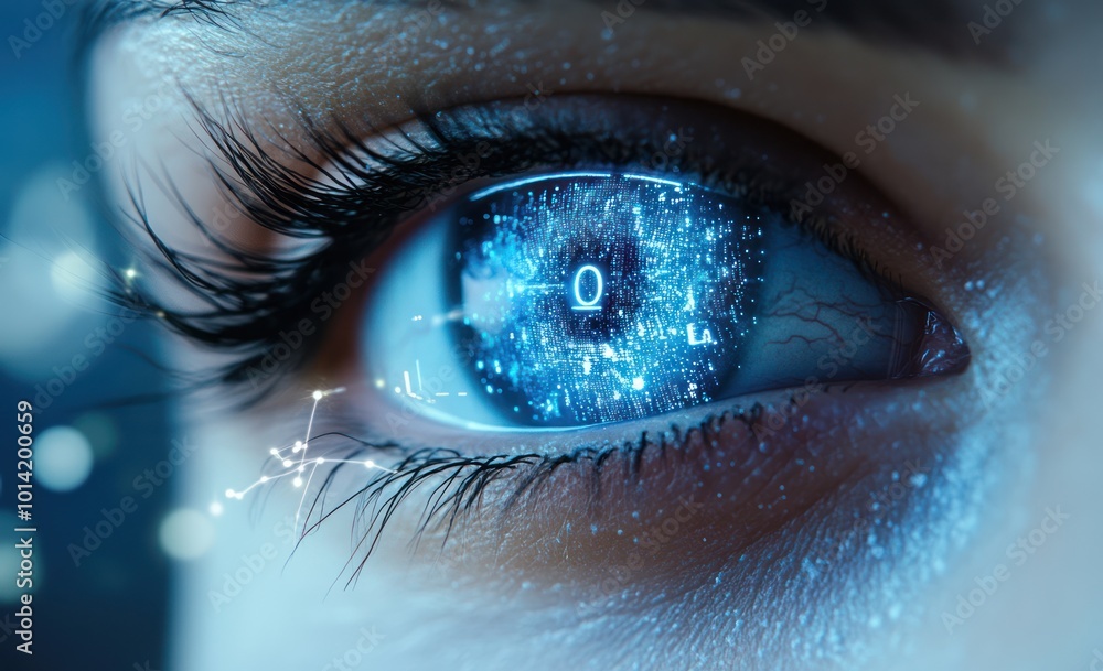 Fototapeta premium Digital Eye: A Window to the Future