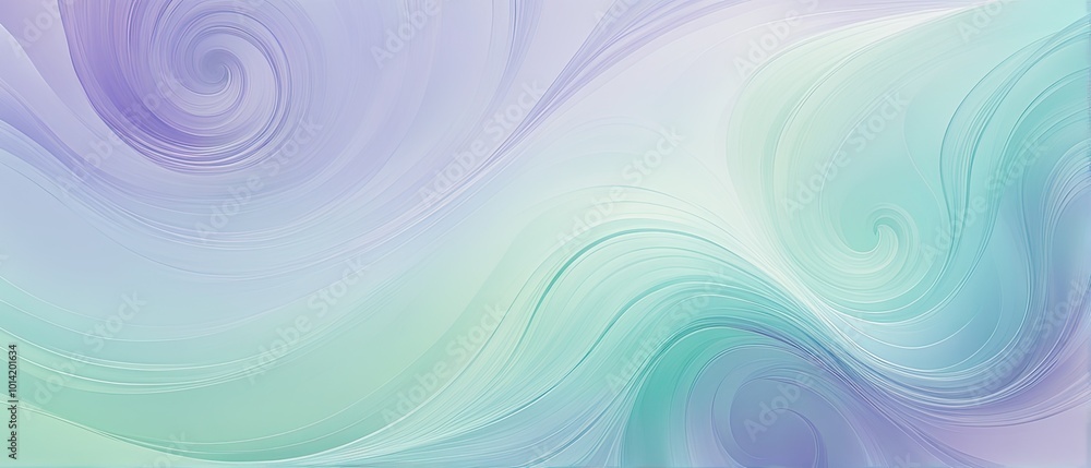 Abstract Swirls of Purple and Green Abstract Swirls of Purple and Green