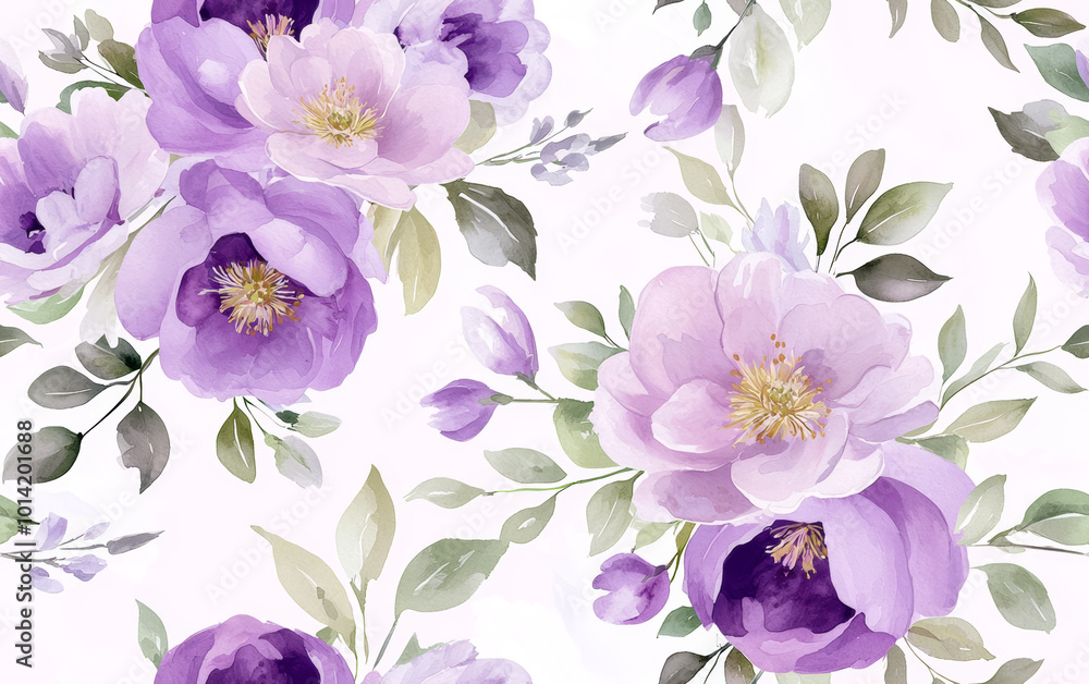 Fototapeta premium Retro style floral texture art background