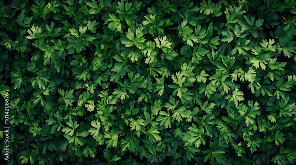 Lush Green Parsley Background Lush Green Parsley Background