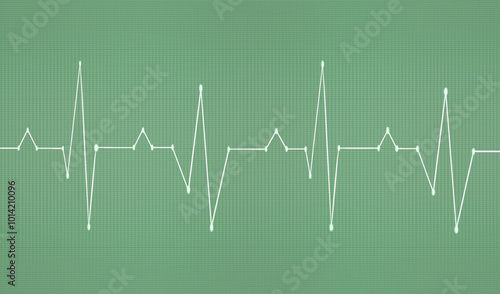 Cardiogram of the heart rate. Retro heart rate illustration. Vector illustration EPS 10