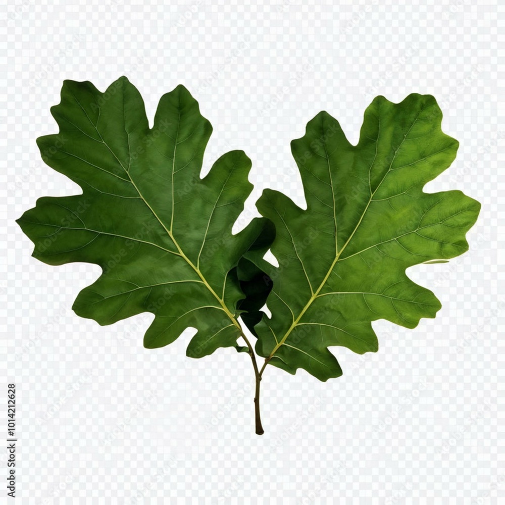 Fototapeta premium oak leaf isolated on white