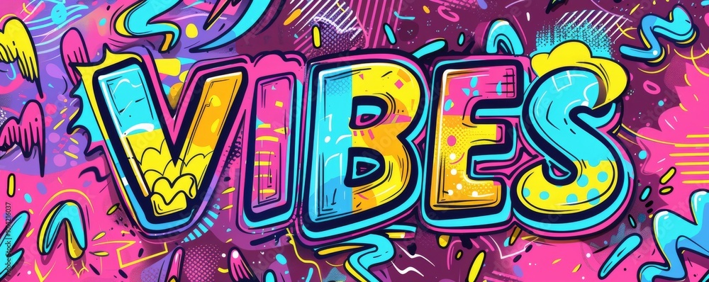 Fun pop art background with Fun pop art background with