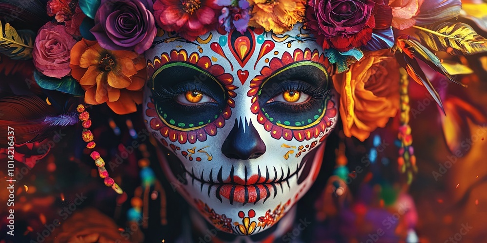 style fantasy anatomical photo of Calavera, floral, sugar skull, style fantasy anatomical photo of Calavera, floral, sugar skull,