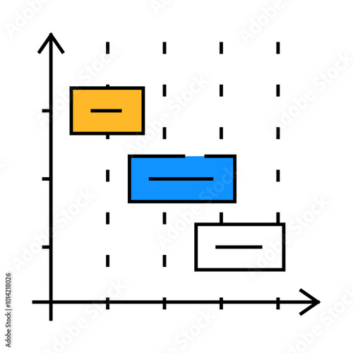 time intervals erp line icon vector. time intervals erp sign. isolated symbol illustration