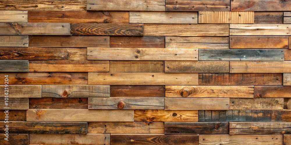 A Rustic Wall Constructed of Interlocking Reclaimed Wood Planks, Creating a Textured and Authentic Surface A Rustic Wall Constructed of Interlocking Reclaimed Wood Planks, Creating a Textured and Authentic Surface