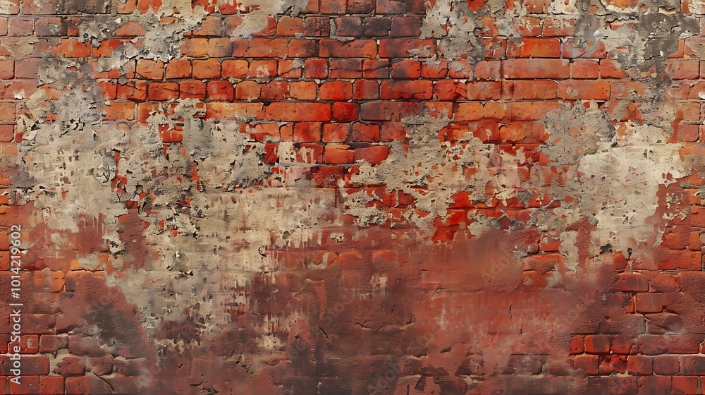 Obraz premium old red brick wall texture background