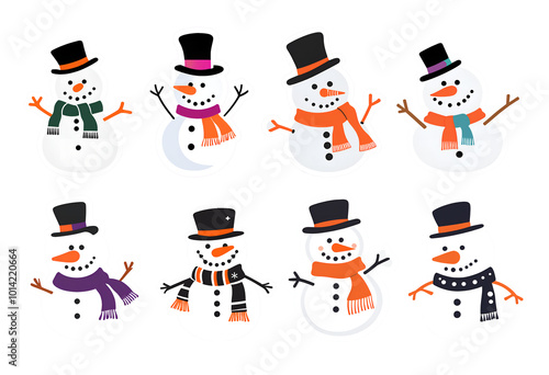 set of snowman