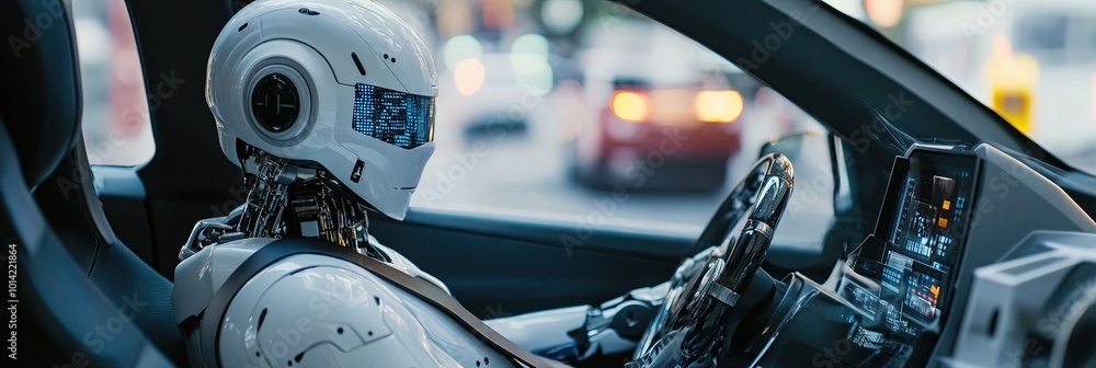 Fototapeta premium robot driver