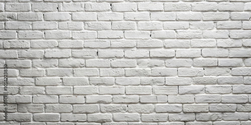 A close-up view of a white brick wall with a subtle texture and a slight light gradient A close-up view of a white brick wall with a subtle texture and a slight light gradient