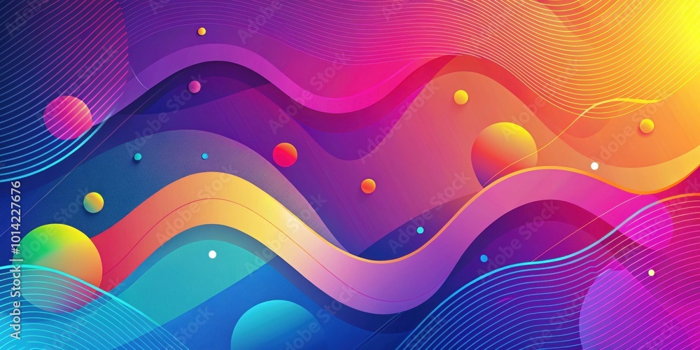 Vibrant Abstract Background with Soothing Gradient Colors and Dynamic Curves Vibrant Abstract Background with Soothing Gradient Colors and Dynamic Curves