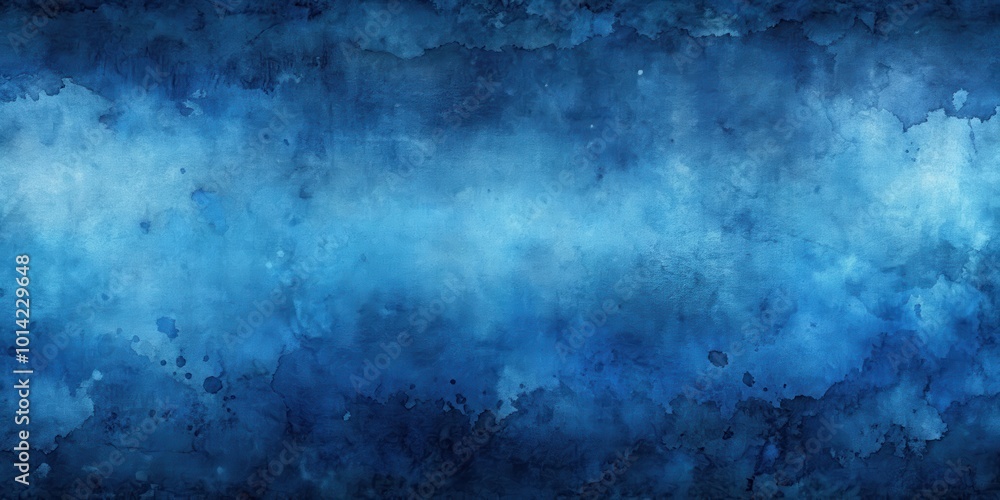 Abstract Blue Watercolor Background with Splashes and Stains Abstract Blue Watercolor Background with Splashes and Stains