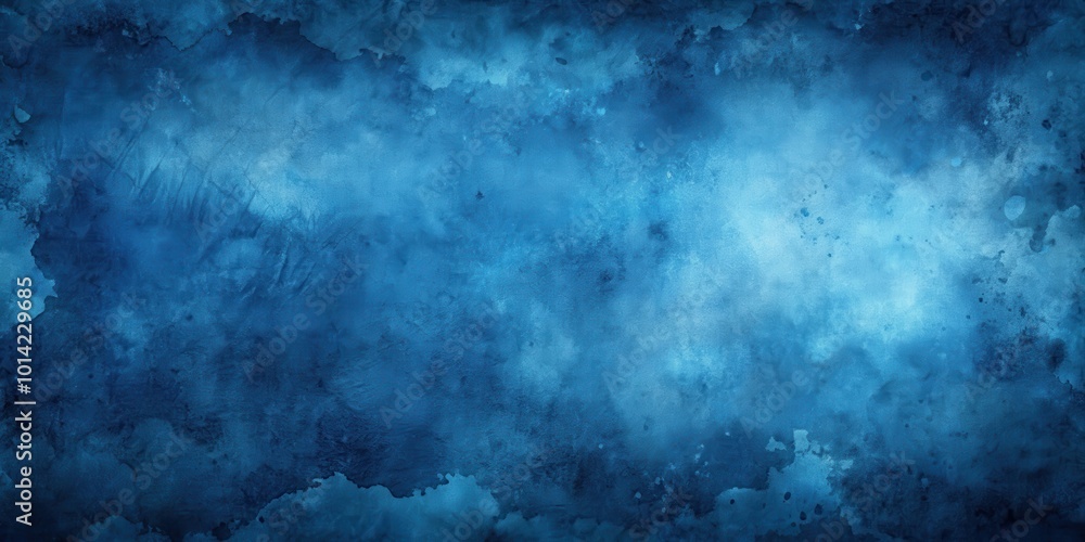 Abstract Watercolor Background with Subtle Bleeds and Splashes of Blue Abstract Watercolor Background with Subtle Bleeds and Splashes of Blue