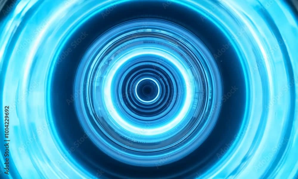Abstract Blue Light Rings: An abstract image of glowing blue rings, creating a mesmerizing and futuristic pattern of light and shadow. The concentric circles evoke a sense of movement and depth. Abstract Blue Light Rings: An abstract image of glowing blue rings, creating a mesmerizing and futuristic pattern of light and shadow. The concentric circles evoke a sense of movement and depth.