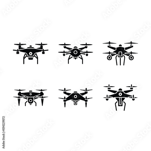 Drone, on white background,Instant Digital Download. Illustration for prints on t-shirt and bags, posters 