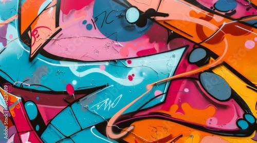Wallpaper Mural Vibrant Abstract Graffiti Inspired Wall Art with Dynamic Color Splatter and Expressive Brushstrokes Torontodigital.ca